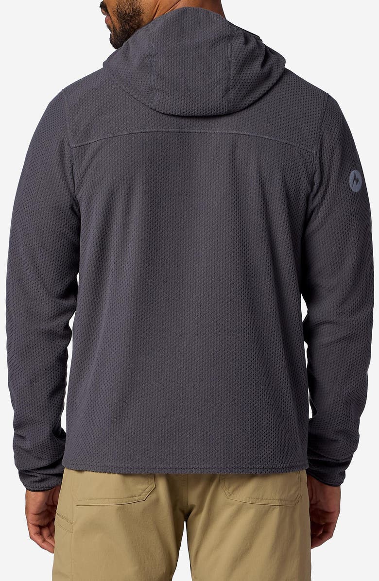 Marmot AirFleece Zip Hoodie, Alternate, color, Blackened