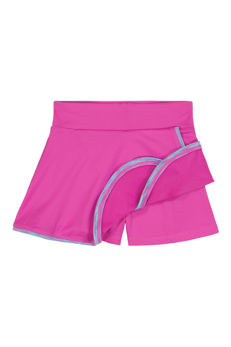 Kids' Graphic T-Shirt & Skort Set, Alternate, color, FLUO FUCHSIA