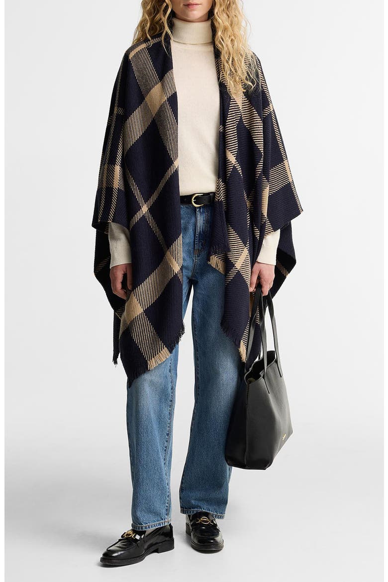 Isabelle Tartan Serape, Main, color, MIDNIGHT TARTAN