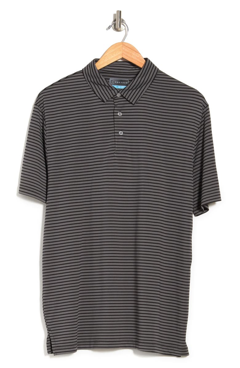 PGA TOUR Stripe Knit Polo, Alternate, color,