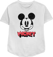 Mickey & Friends Women's Mickey & Friends Mickey Mouse Retro Headshot  Graphic T-Shirt