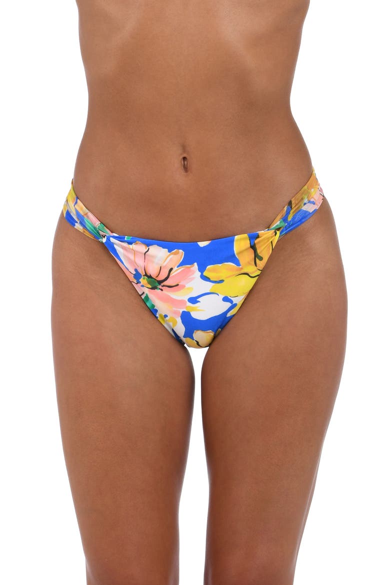 Sunflower French Cut Bikini Bottoms, Main, color, BLUE MULTI