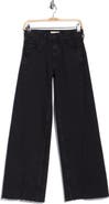 Free People Alter Ego Raw Hem Twisted Wide Leg Jeans