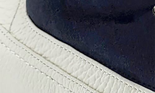 Beautiisoles Francy Genuine Shearling Lined Platform Boot In Navy