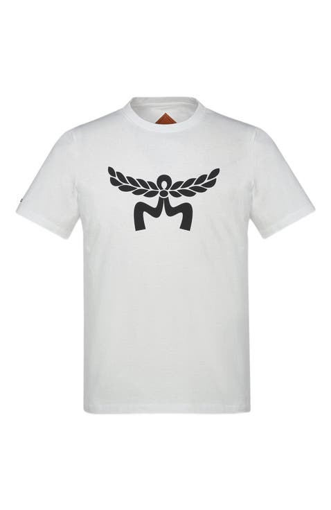 Laurel Logo Print T-Shirt in Organic Cotton