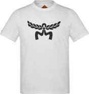 MCM Laurel Logo Print T-Shirt in Organic Cotton