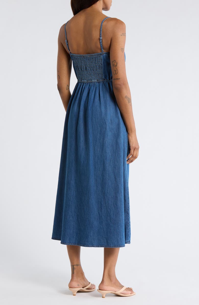Blu Pepper Sweetheart Midi Dress, Alternate, color, Denim