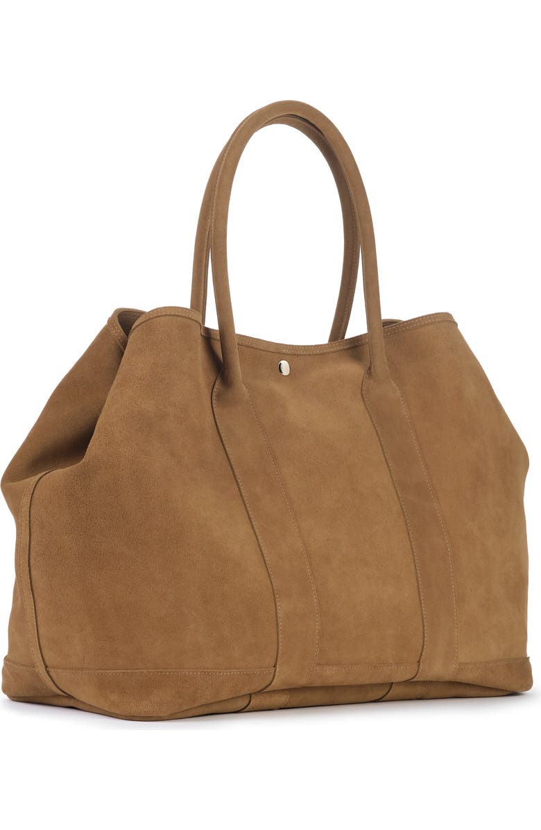 Ezra Arthur Audrey Nubuck Suede Leather XL Tote Bag, Alternate, color, Sand