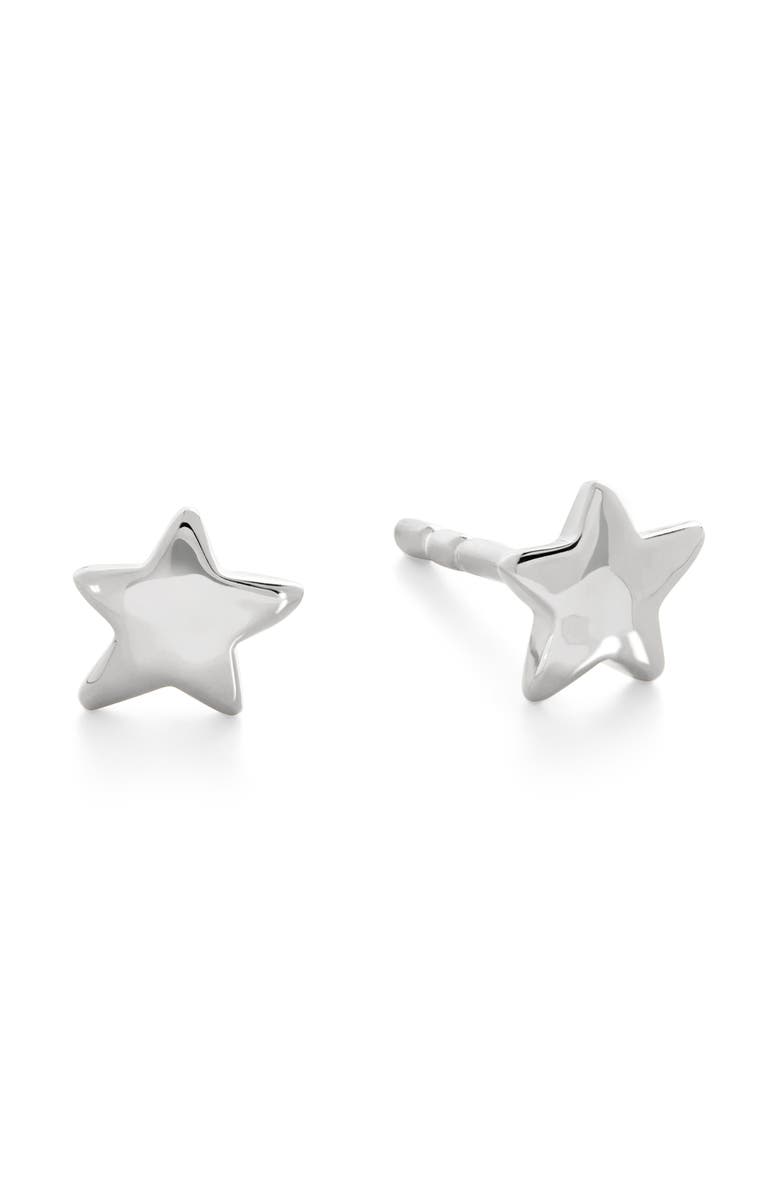Monica Vinader Star Stud Earrings, Main, color, Sterling Silver