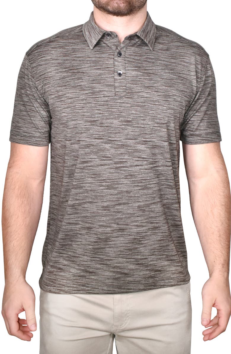 Vintage 1946 Shadow Dyed Polo, Main, color, Beige Indigo Denim