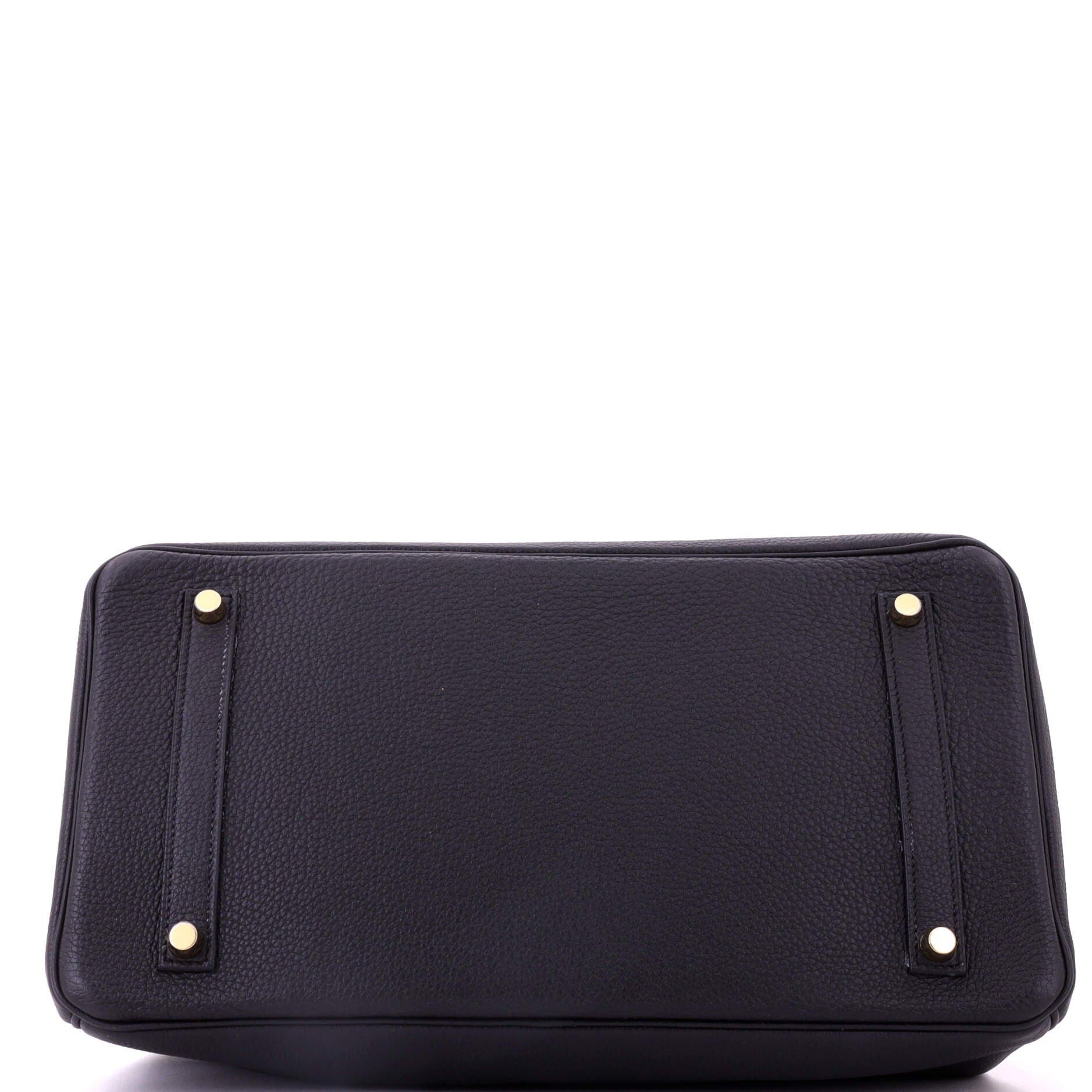 Pre-Owned Hermes Birkin Handbag Black Togo with Gold Hardware 35, Alternate, color, Noir