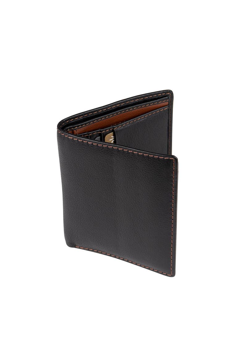 Men's Leather Wallet, Alternate, color, Black