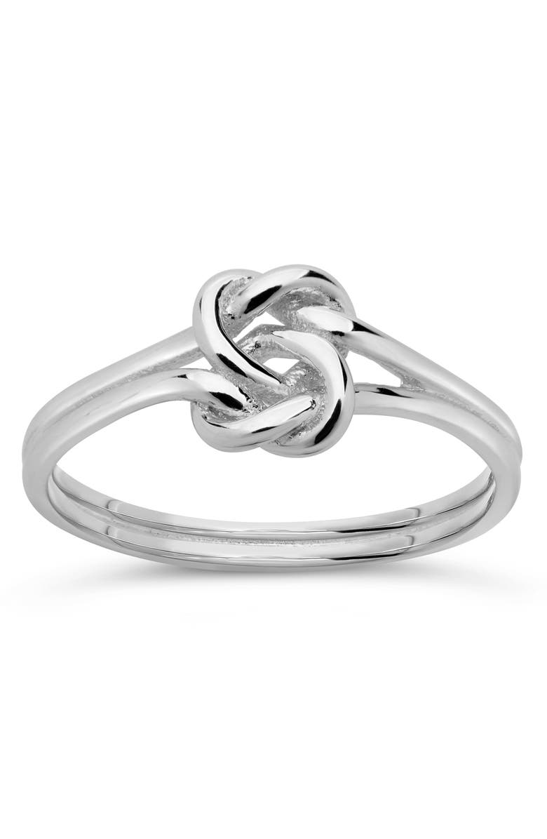 Sterling Forever Sterling Silver Knot Ring, Alternate, color,