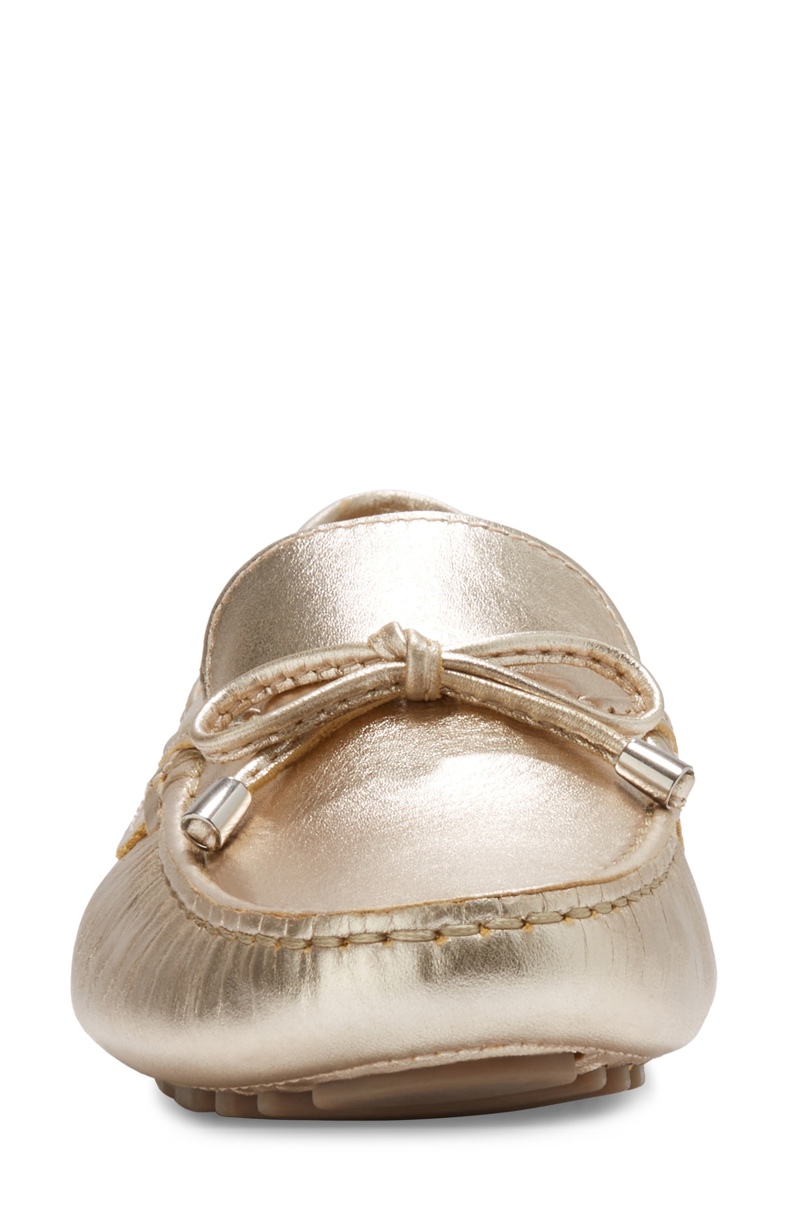 Eastland Marcella Bow Driving Loafer, Alternate, color, Gold