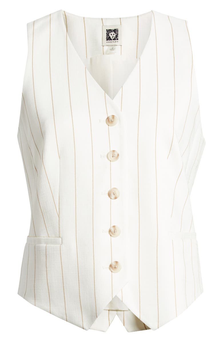 Anne Klein Pinstripe Vest, Alternate, color,