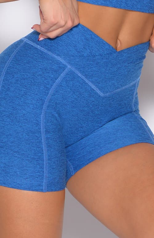 Bombshell Sportswear Tiny Waist Shorts In Blue