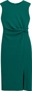 Donna Karan New York Twist Waist Sheath Dress