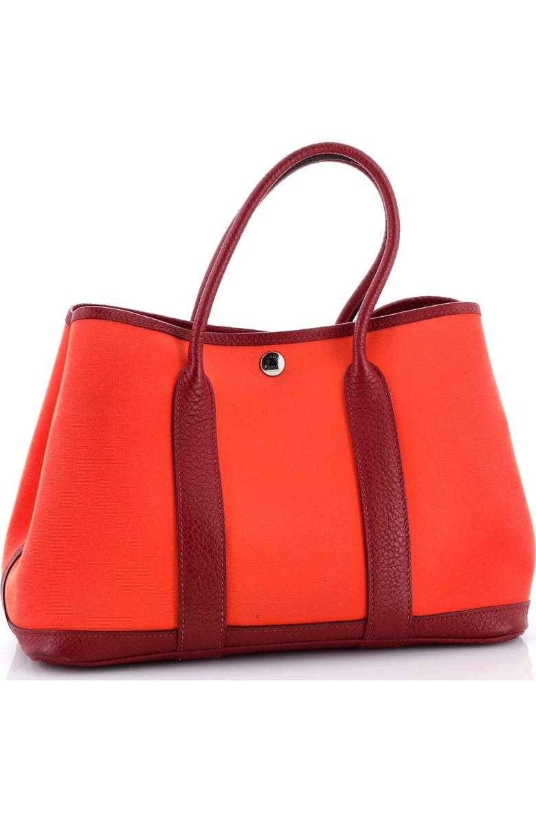 Pre-Owned Hermes Garden Party Tote Toile and Leather 30, Alternate, color,