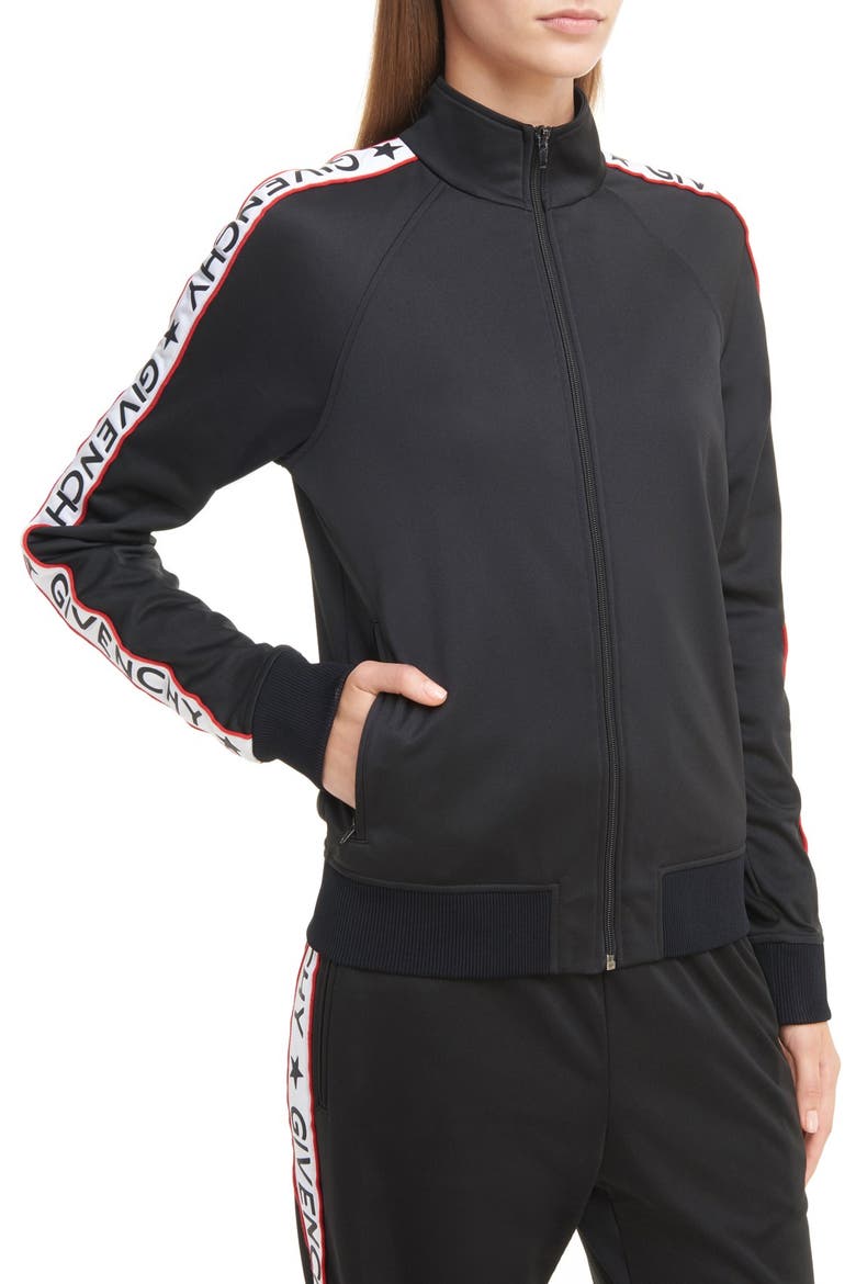 Logo Track Jacket, Main, color, BLACK