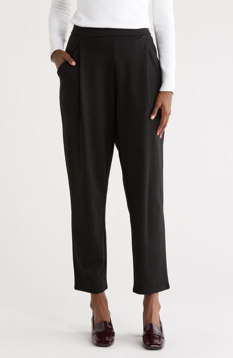 Eileen Fisher Tapered Ankle Pants, Main, color, Black