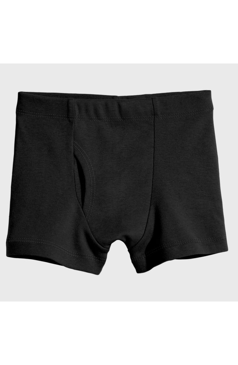City Threads USA-Made Baby Boys Super-Soft Organic 100% Cotton Boxer Briefs, Main, color, Black