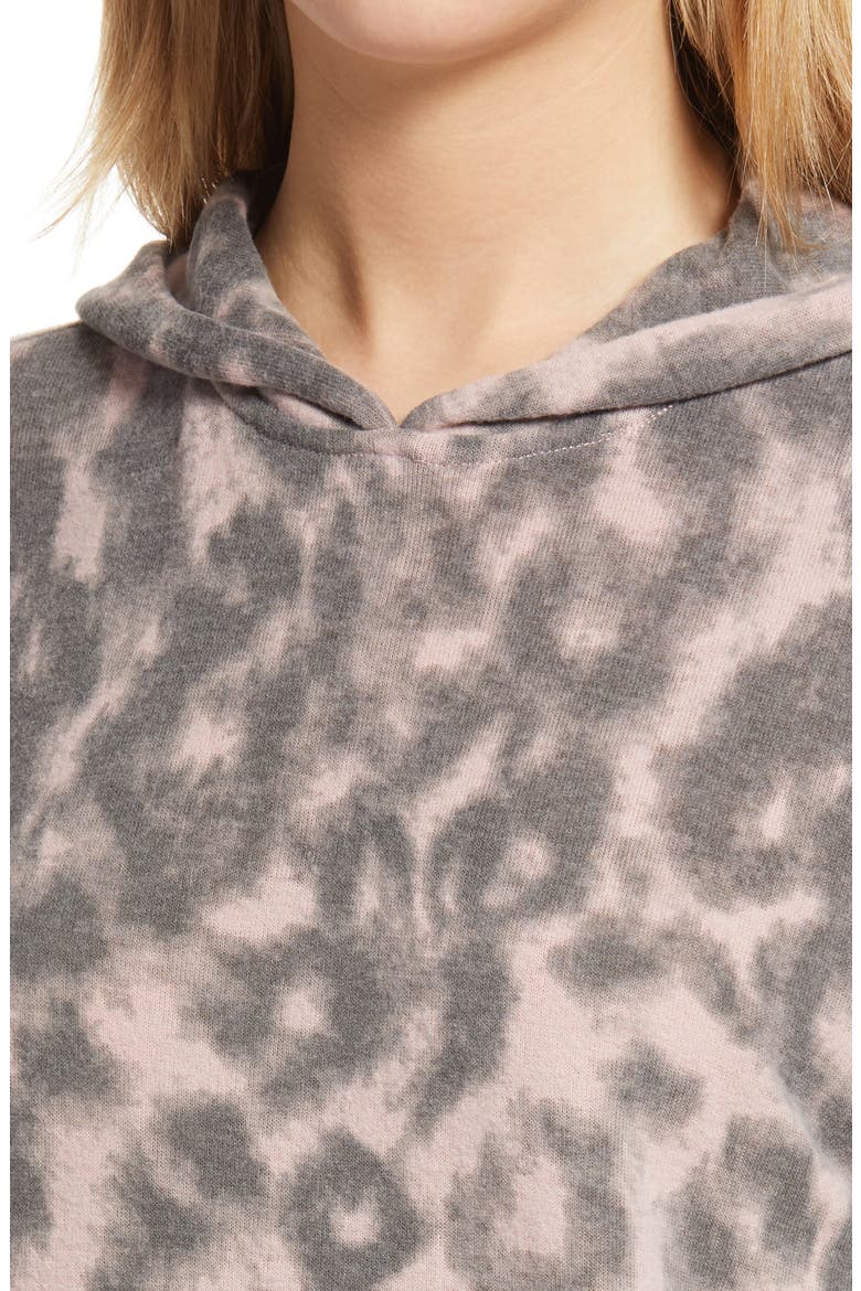 Leopard Hooded Sweatshirt, Alternate, color, SOFT N EASY