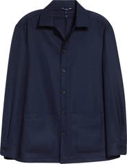 Thom Sweeney Wool Hopsack Overshirt
