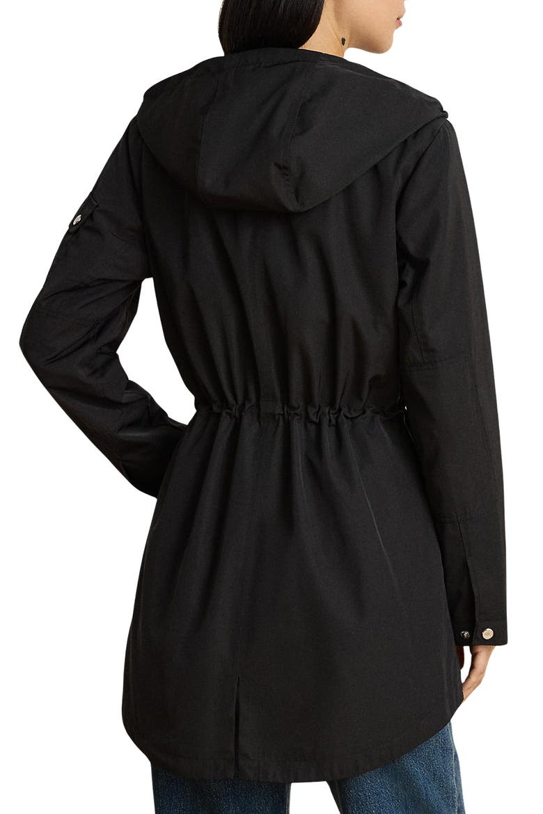 Hooded Zip Anorak, Alternate, color, BLACK