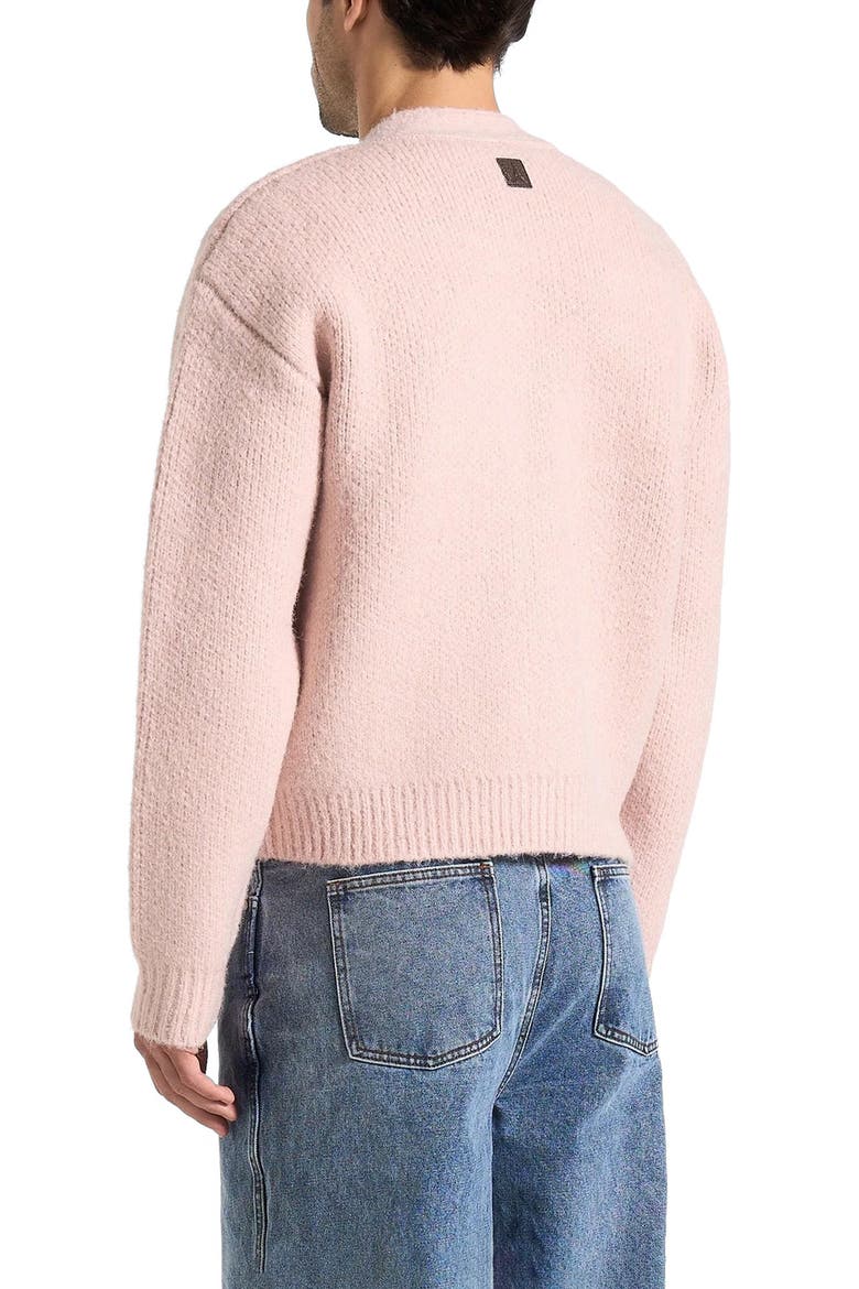 Charlie Unisex Knitted Cardigan, Alternate, color, Pale Pink