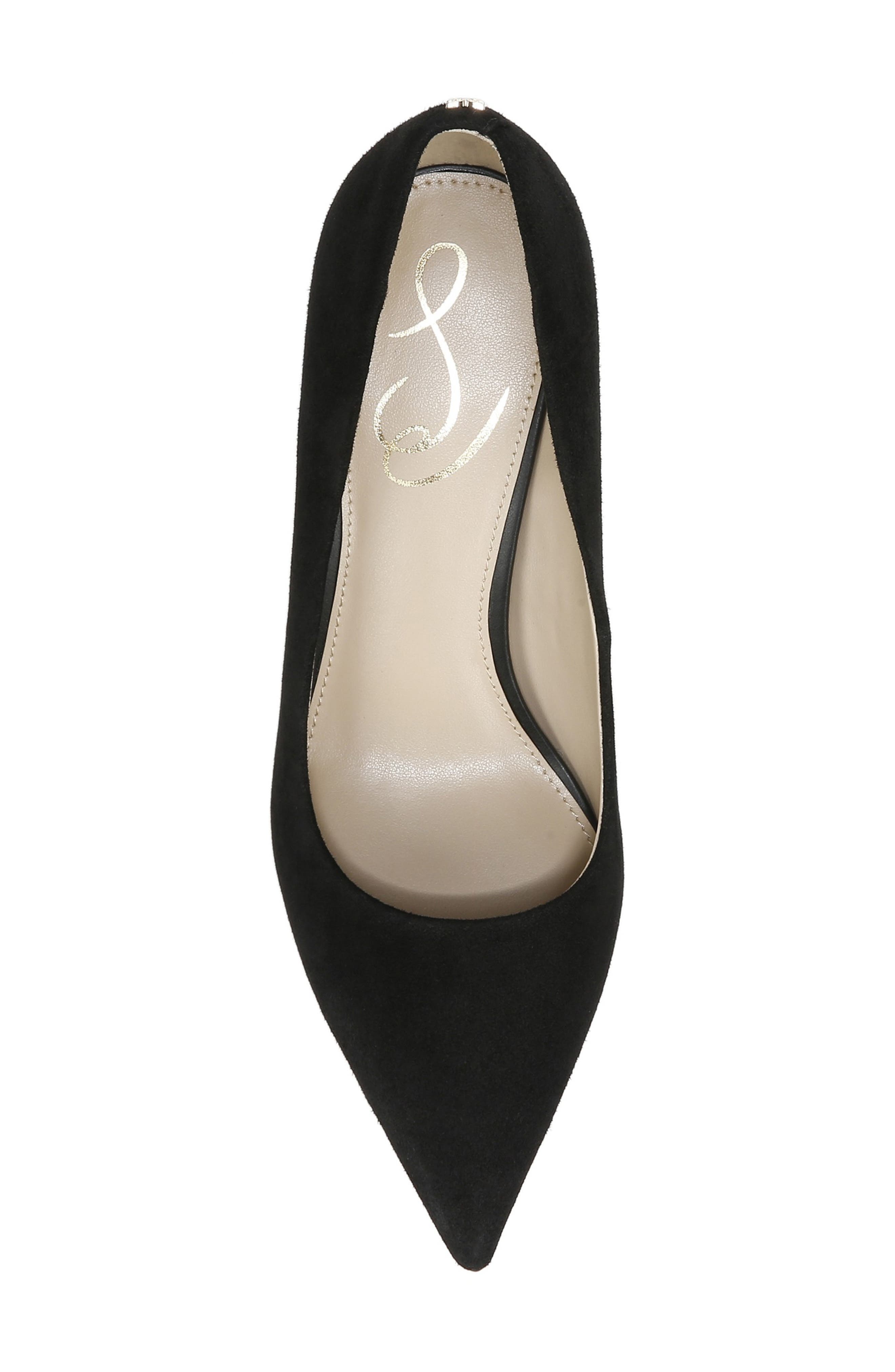 Sam Edelman Vienna Pointed Toe Pump, Alternate, color, Black Suede