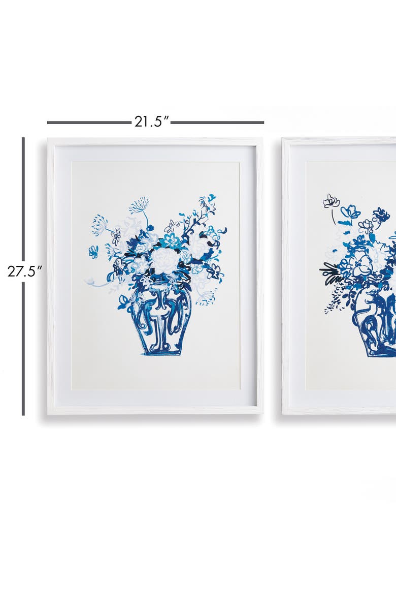 Napa Home & Garden Matched Pair Floral Prints Set of 2, Alternate, color, Blue