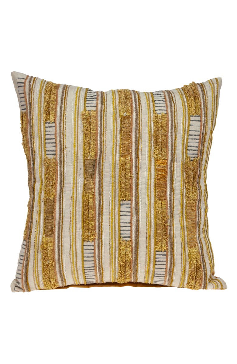 PARKLAND COLLECTION Paxton Embroidered Throw Pillow, Main, color, Beige