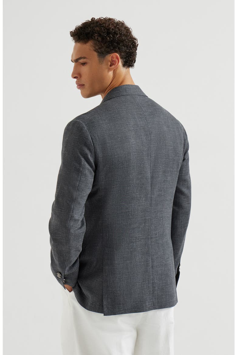 Blazer with metal buttons, Alternate, color, Dark Grey