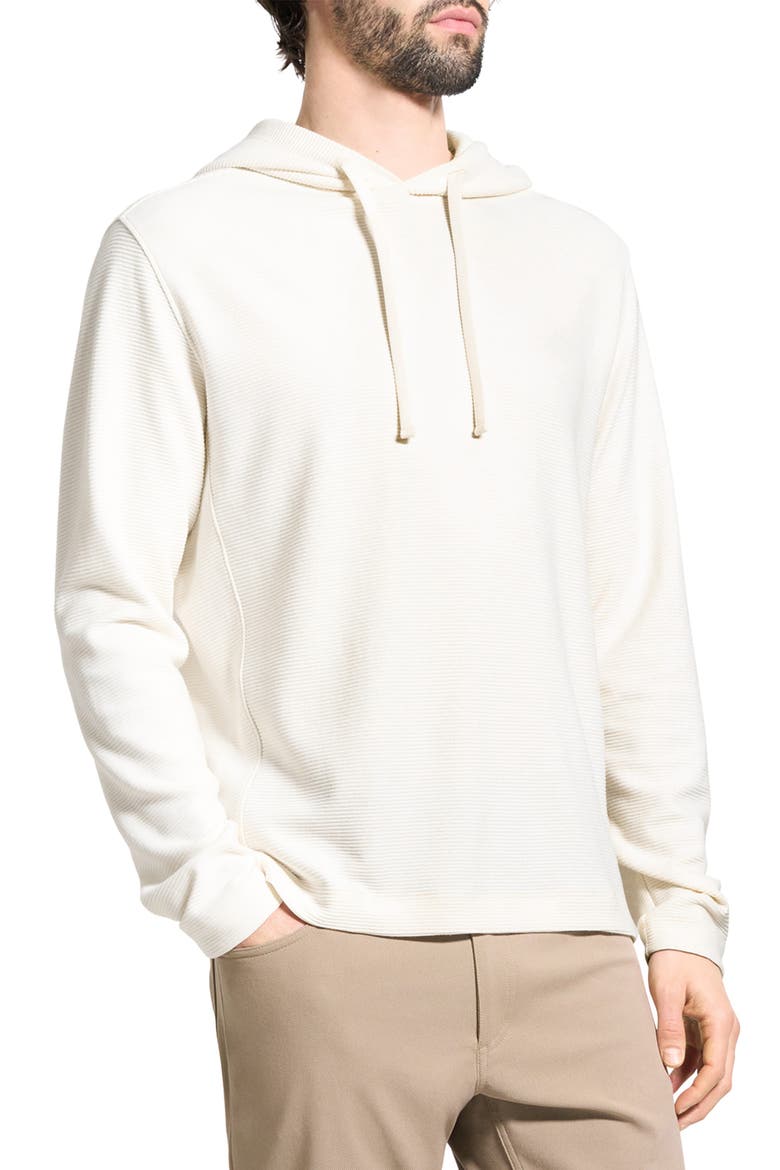 Delroy Studio Textured Hoodie, Alternate, color, WINTER IVORY