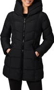 Bernardo Hooded Water Resistant Puffer Jacket