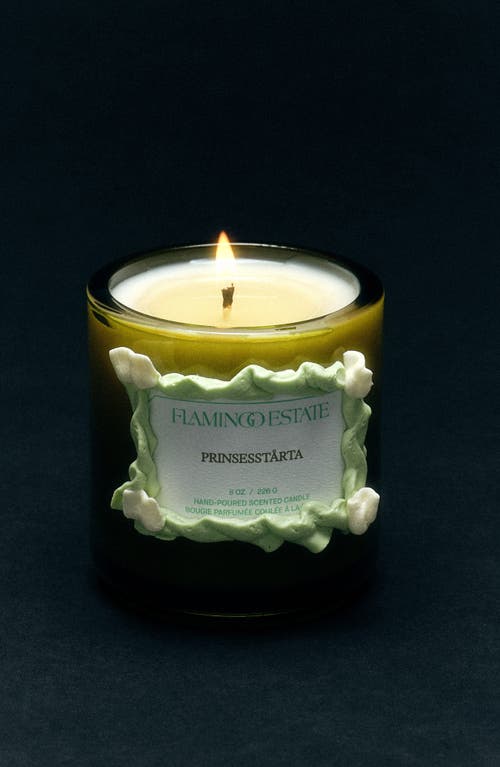 Flamingo Estate Prinsesstarta Candle In Green