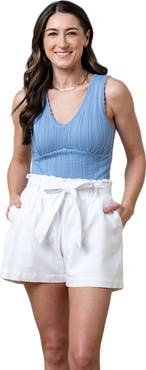 Hope & Henry Womens' Cinched Waist Short