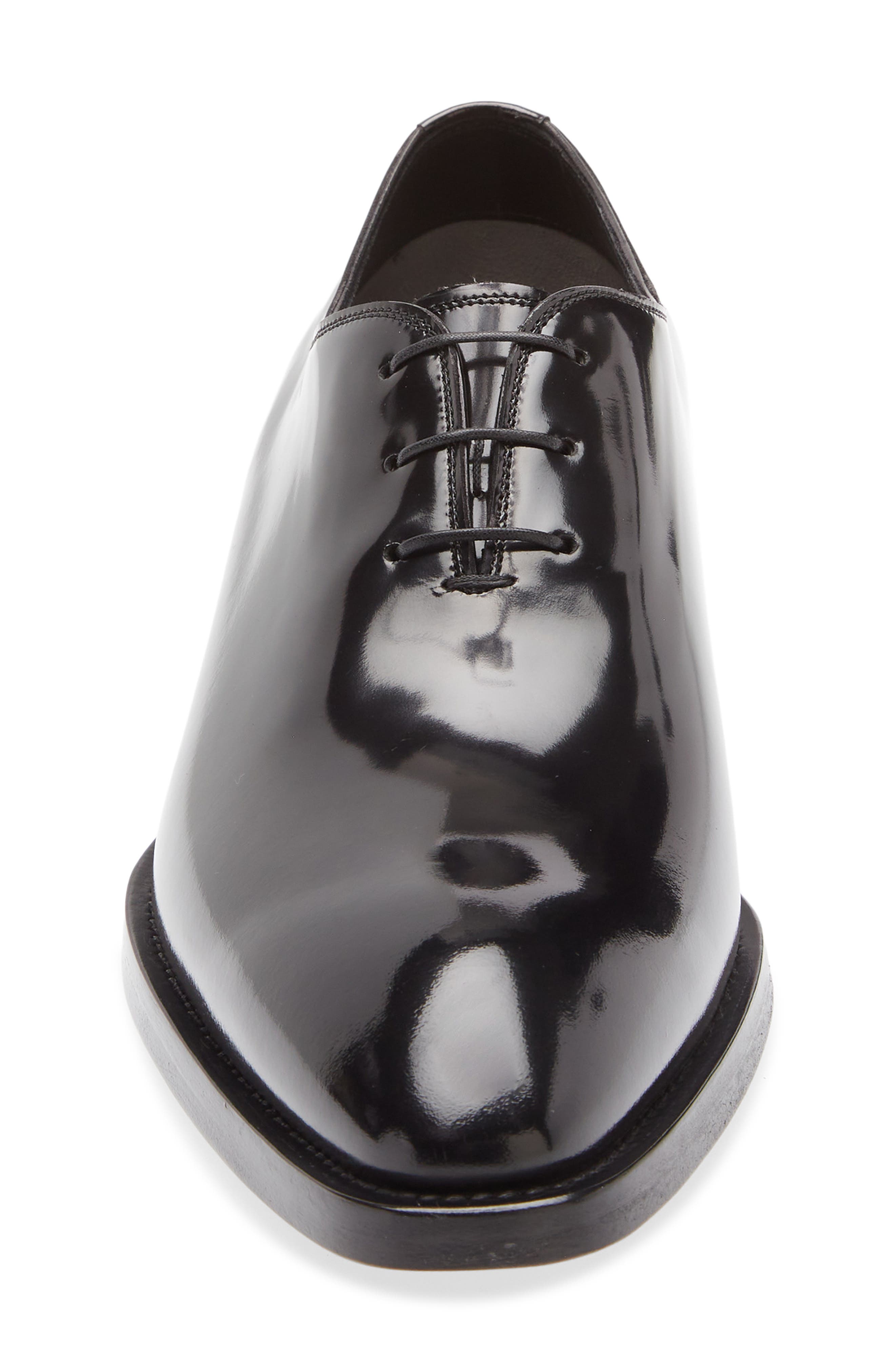 TOM FORD Patent Wholecut Oxford, Alternate, color, Black