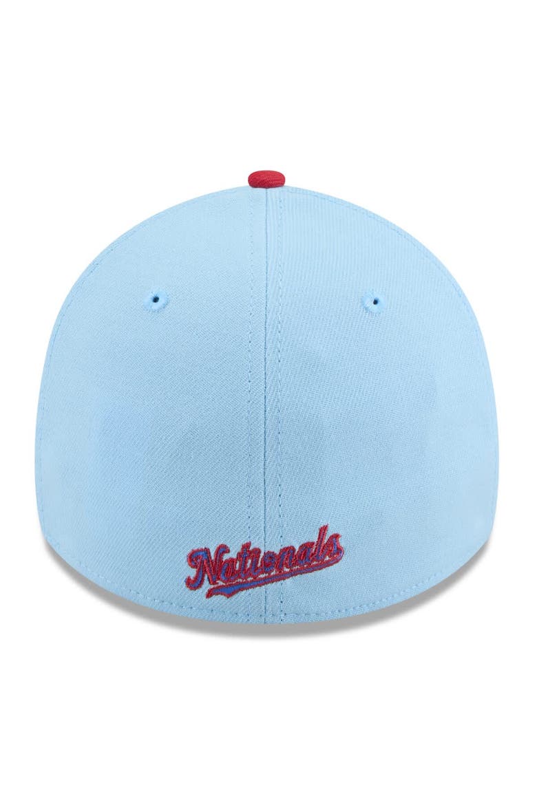Men's New Era Light Blue/Red Washington Nationals 2025 Fourth of July 39THIRTY Flex Hat, Alternate, color, Light Blue