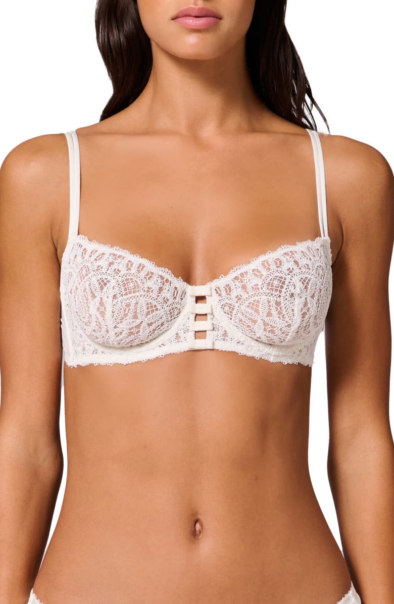 Simone Perele Symphonie Underwire Demi Bra, Main, color, Ivory