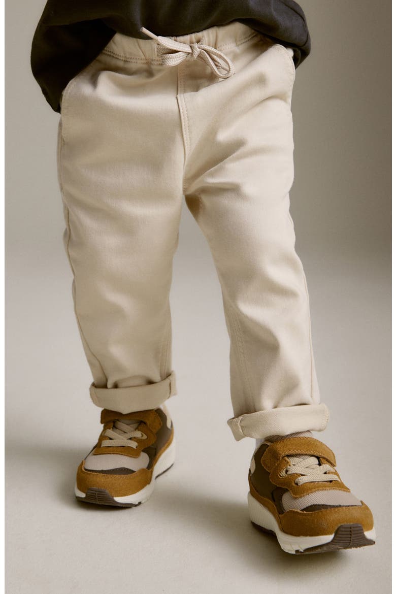 Kids' Drawstring Denim Pants, Alternate, color, NATURAL