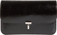 TOTEME T-Lock Grained Patent Leather Crossbody Bag