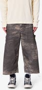 mnml Extra Long Overdyed Digi Camo Cargo Shorts
