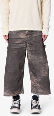 mnml Extra Long Overdyed Digi Camo Cargo Shorts