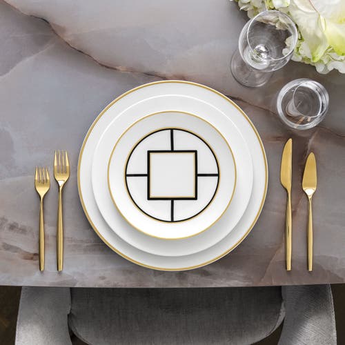 Villeroy & Boch Metro Chic Salad Plate With White Rim In White