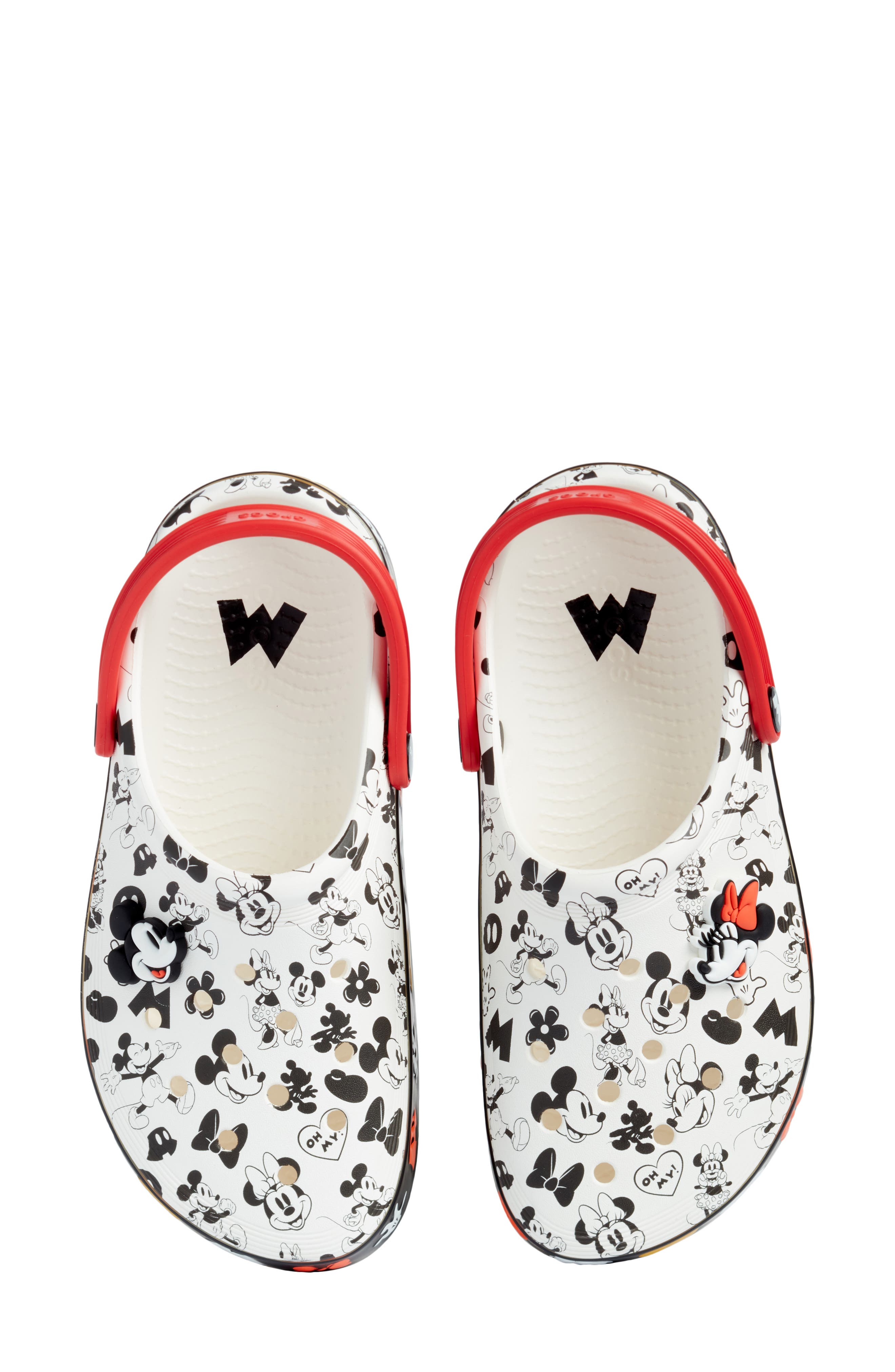 CROCS x Disney Gender Inclusive Mickey & Minnie Mouse Off Court Clog, Main, color, 