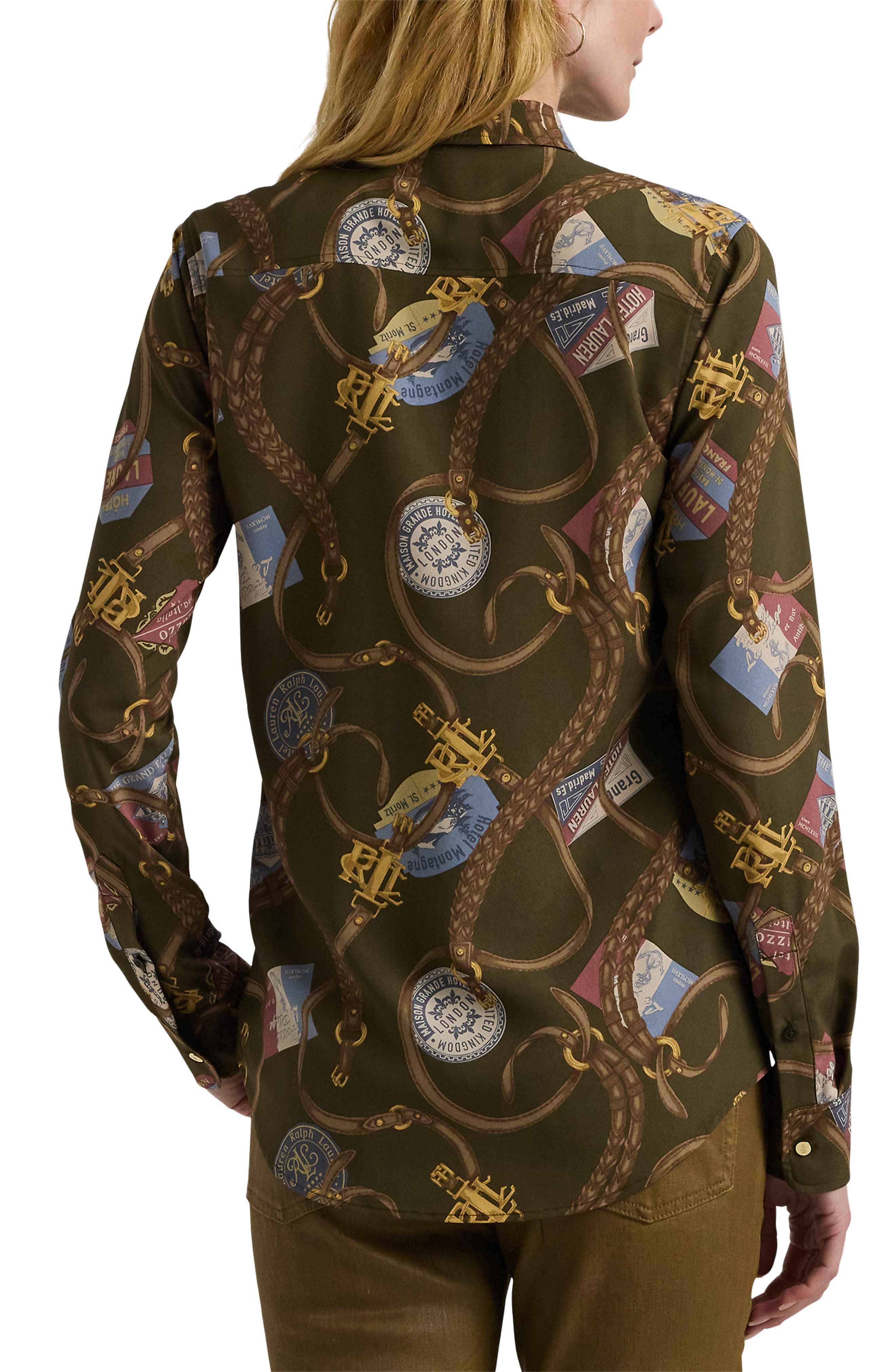 Lauren Ralph Lauren Print Button-Up Shirt (Women) | Nordstromrack