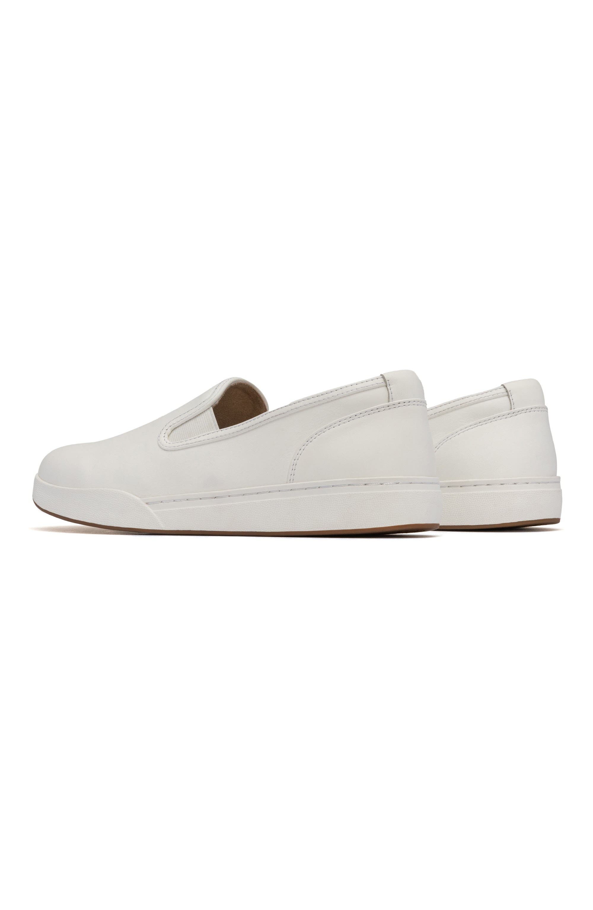 Encore Slip On Sneaker, Alternate, color, White Leather - Regular