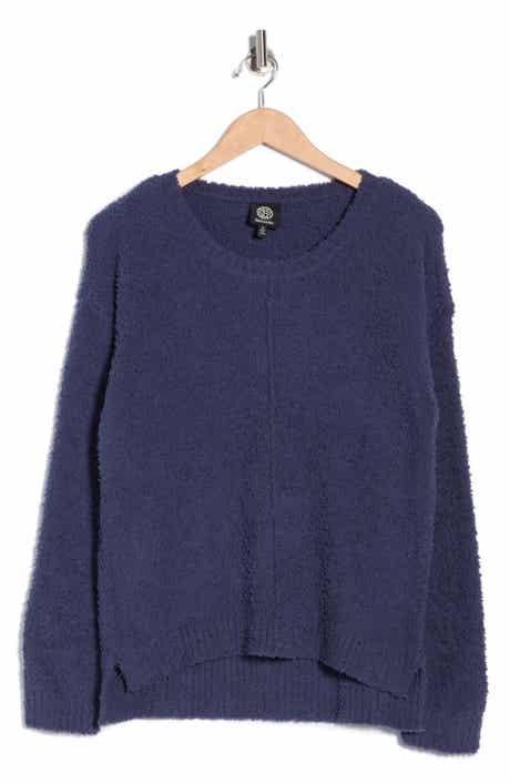 Bobeau Silky Plush Step Hem Sweater