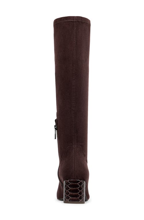 Donald Pliner Pointed Toe Knee High Boot In Burgundy